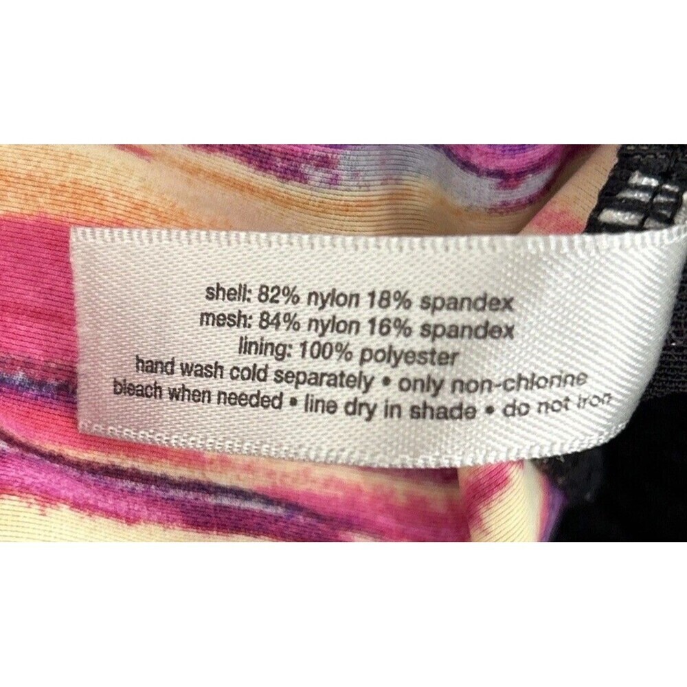 Catherines Sunset Ombre Striped One Piece Swimsuit Plus Size 30W - Picture 5 of 12